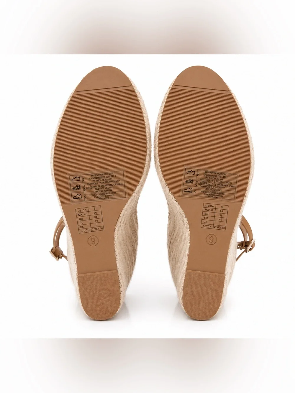Forever 21 Tan Espadrille Wedges